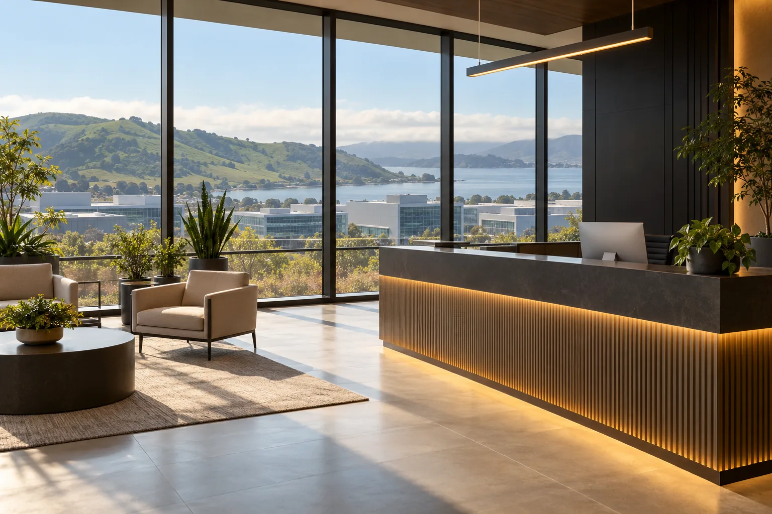 Calm reception area
